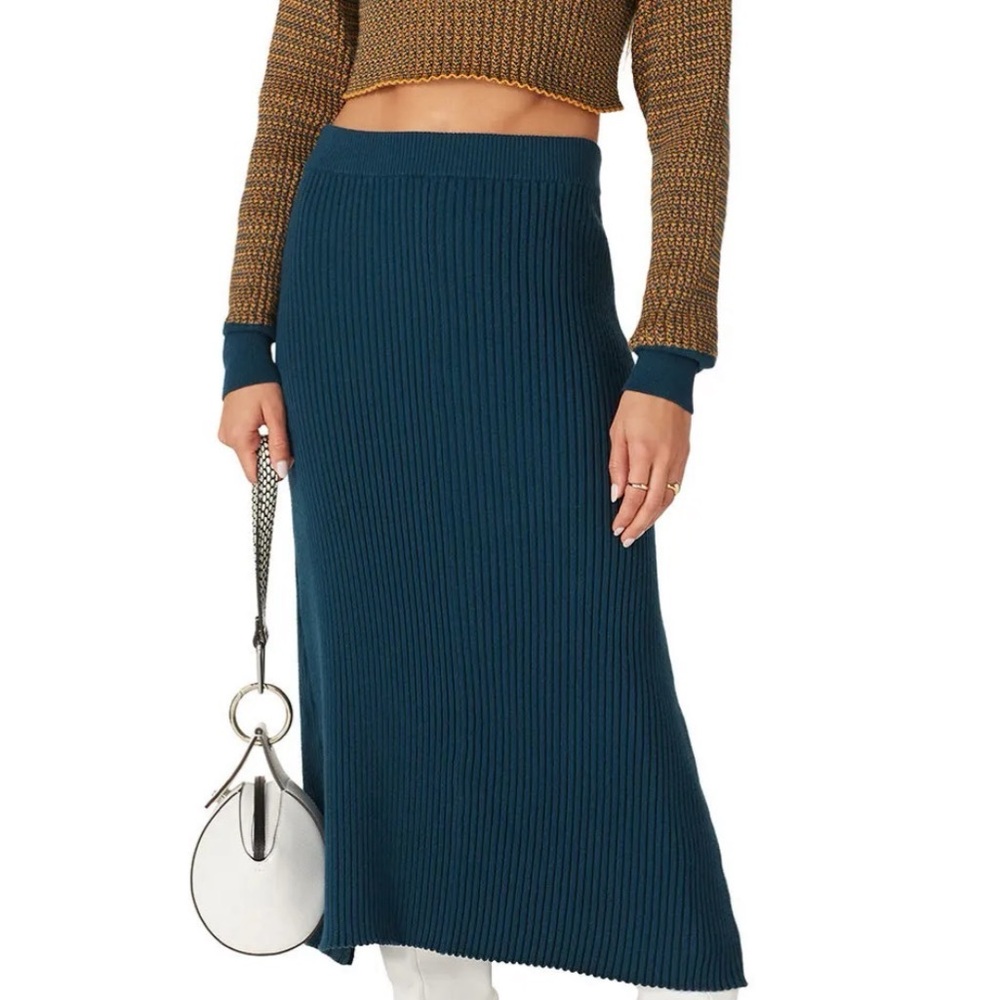 Victor Glemaud Mock Neck Cropped Knit Sweater - Picture 7 of 8